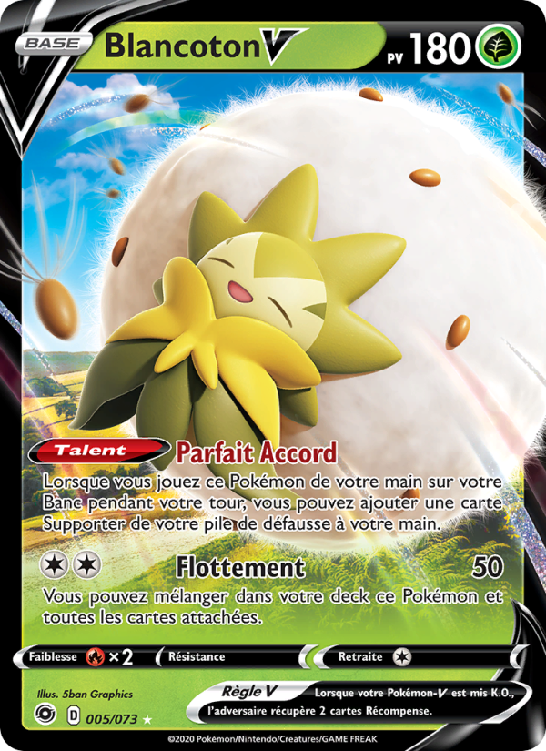 Carte Pokémon Blancoton V 5 La Voie du Maître