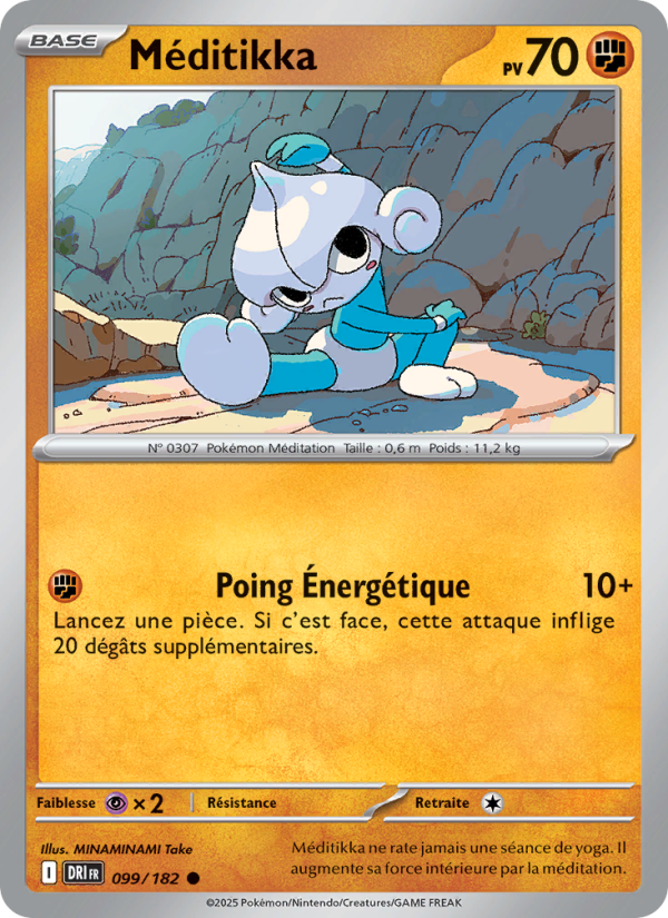 Carte Pokémon Méditikka 099 Rivalités Destinées