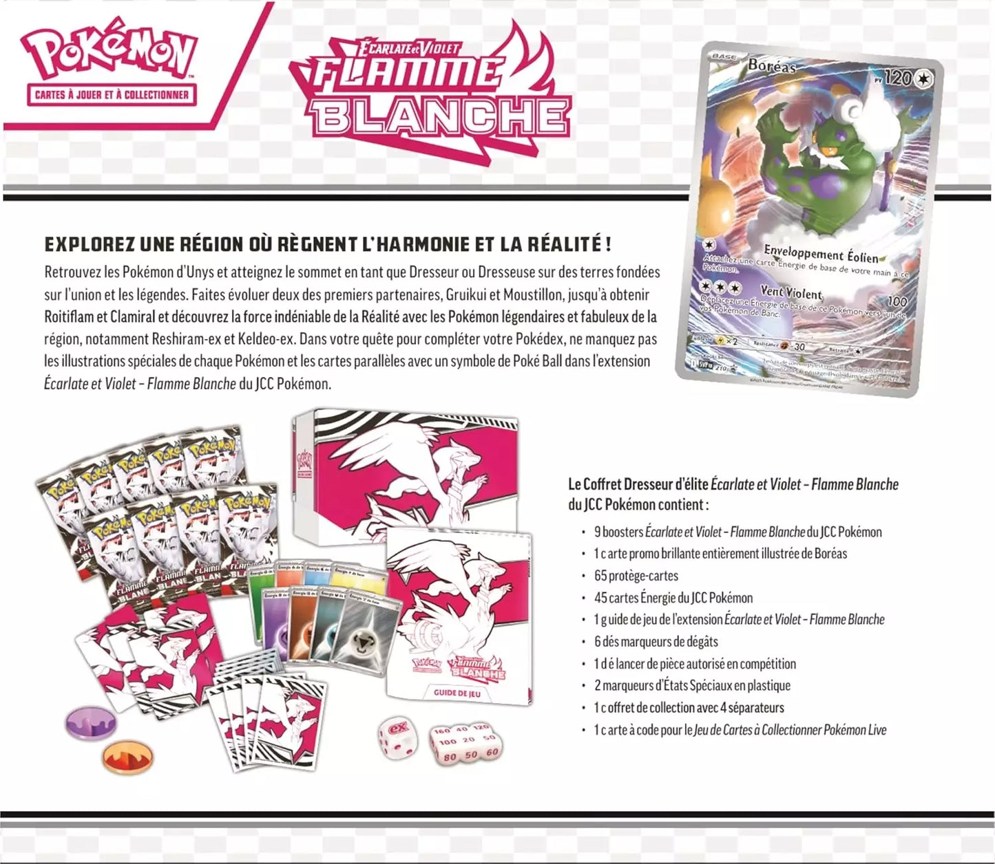Coffret Dresseur d'Élite ETB Pokémon Flamme blanche (EV10.5) 🇫🇷