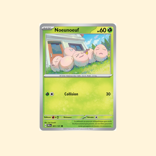 Carte Pokémon Noeunoeuf PRE 001/180 - Évolutions Prismatiques - Français