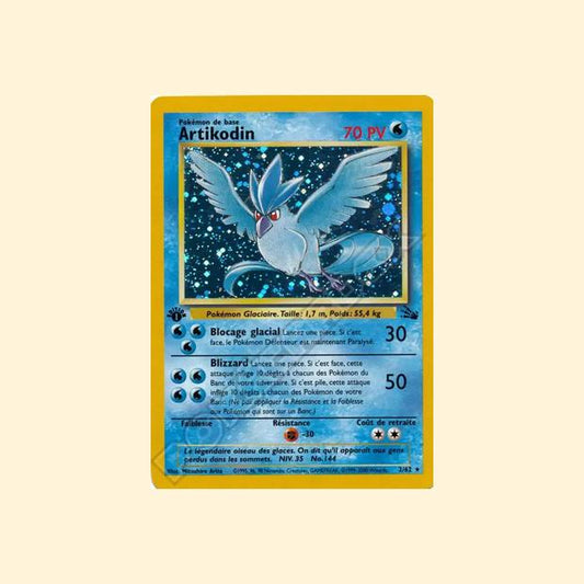 Carte Pokémon Artikodin 002/62 - Fossile - Français