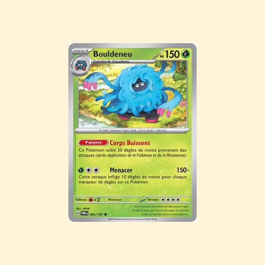 Carte Pokémon Bouldeneu 002/167 - Mascarade Crépusculaire - Français