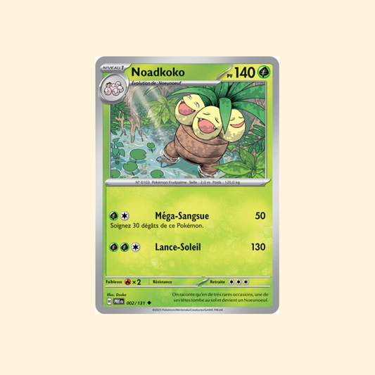 Carte Pokémon Noadkoko PRE 002/180 - Évolutions Prismatiques - Français