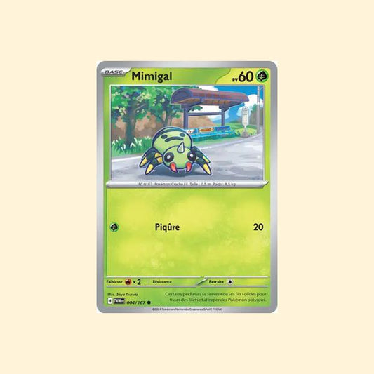 Carte Pokémon Mimigal 004/167 - Mascarade Crépusculaire - Français