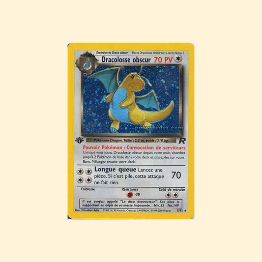 Carte Pokémon Dracolosse obscur 005/82 - Team Rocket - Français