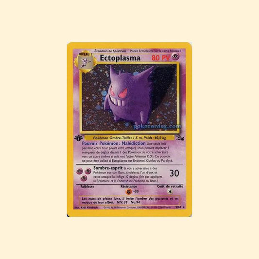 Carte Pokémon Ectoplasma 005/62 - Fossile - Français