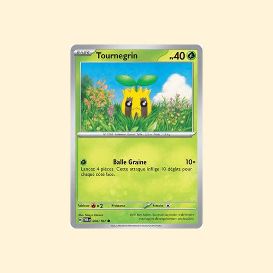 Carte Pokémon Tournegrin 006/167 - Mascarade Crépusculaire - Français