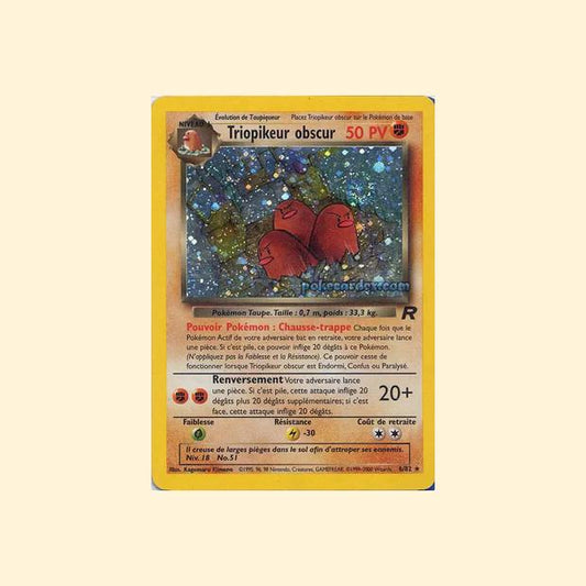 Carte Pokémon Triopikeur obscur 006/82 - Team Rocket - Français