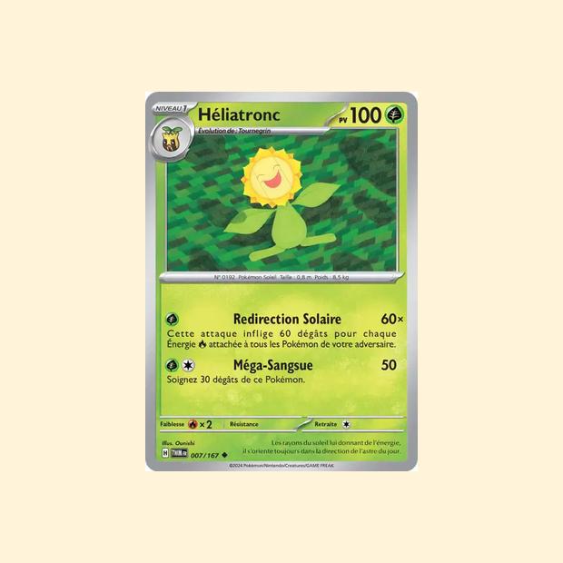 Carte Pokémon Héliatronc 007/167 - Mascarade Crépusculaire - Français