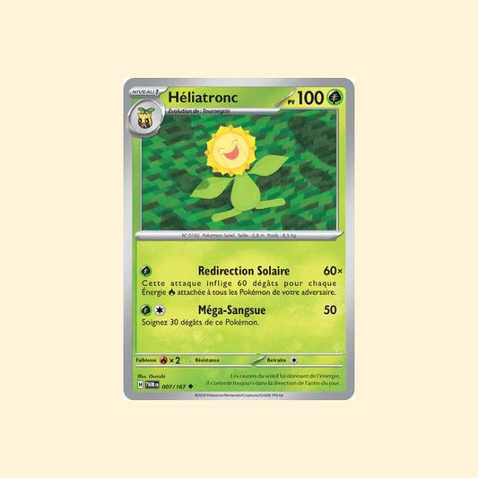 Carte Pokémon Héliatronc 007/167 - Mascarade Crépusculaire - Français