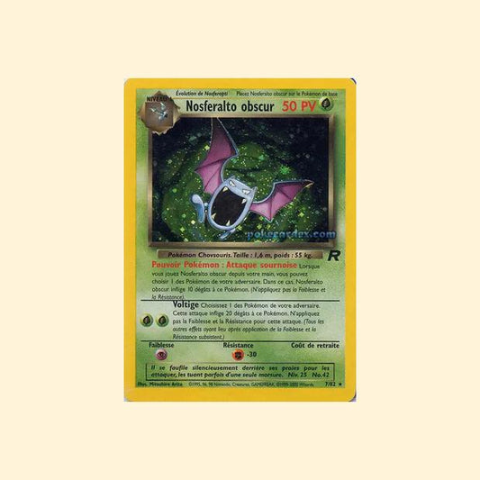 Carte Pokémon Nosferalto obscur 007/82 - Team Rocket - Français
