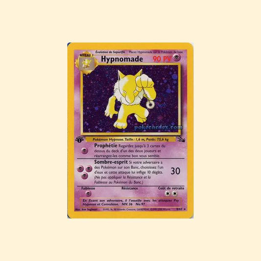 Carte Pokémon Hypnomade 008/62 - Fossile - Français
