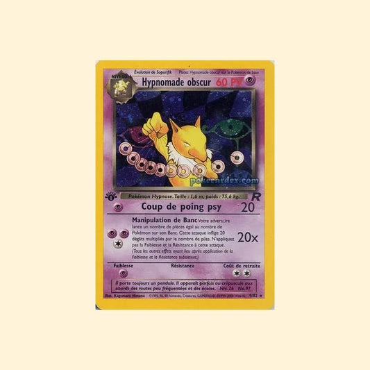 Carte Pokémon Hypnomade obscur 009/82 - Team Rocket - Français