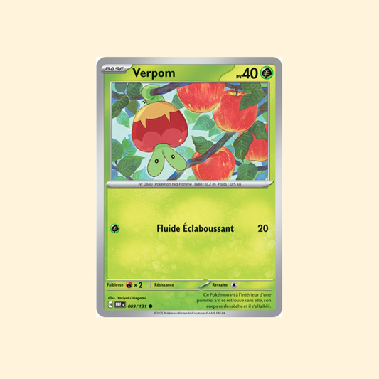 Carte Pokémon Verpom PRE 009/180 - Évolutions Prismatiques - Français