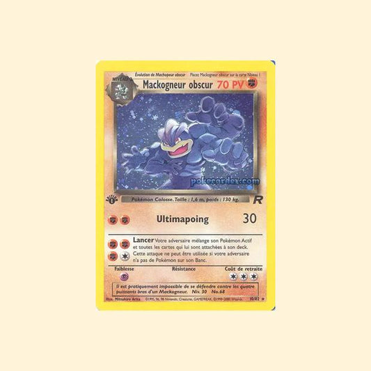 Carte Pokémon Mackogneur obscur 010/82 - Team Rocket - Français