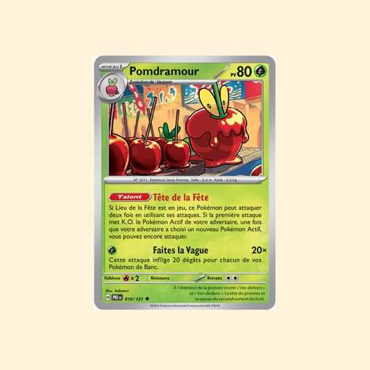 Carte Pokémon Pomdramour PRE 010/180 - Évolutions Prismatiques - Français