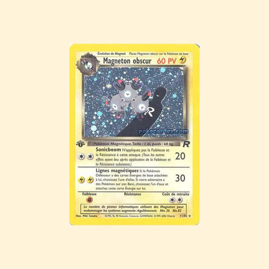 Carte Pokémon Magnéton obscur 011/82 - Team Rocket - Français