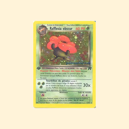 Carte Pokémon Rafflesia obscur 013/82 - Team Rocket - Français