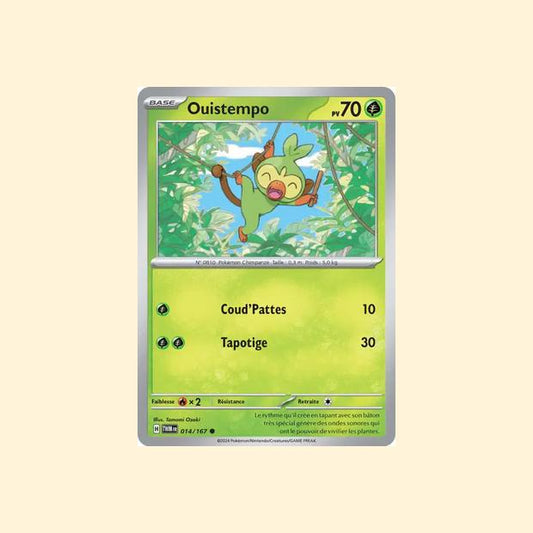 Carte Pokémon Ouistempo 014/167 - Mascarade Crépusculaire - Français