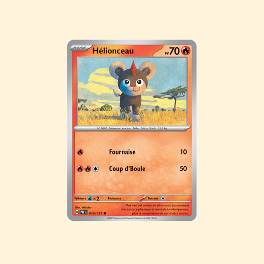 Carte Pokémon Hélionceau PRE 015/180 - Évolutions Prismatiques - Français