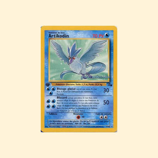 Carte Pokémon Artikodin 017/62 - Fossile - Français