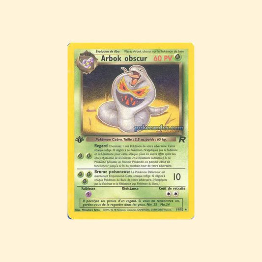 Carte Pokémon Arbok obscur 019/82 - Team Rocket - Français