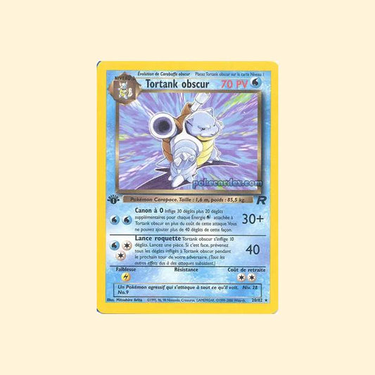 Carte Pokémon Tortank obscur 020/82 - Team Rocket - Français