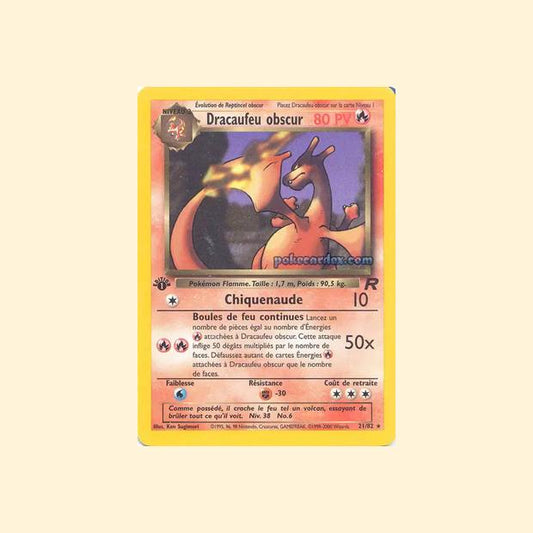 Carte Pokémon Dracaufeu obscur 021/82 - Team Rocket - Français