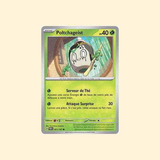 Carte Pokémon Poltchageist 021/167 - Mascarade Crépusculaire - Français
