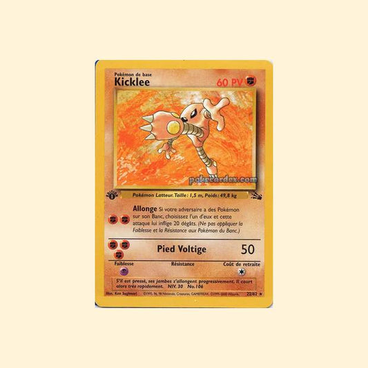 Carte Pokémon Kicklee 022/62 - Fossile - Français