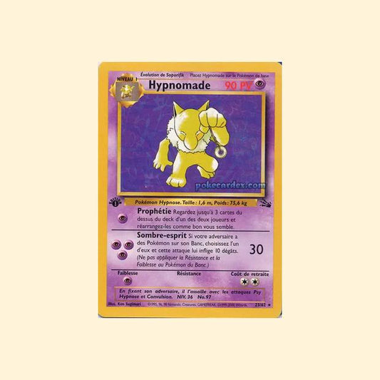 Carte Pokémon Hypnomade 023/62 - Fossile - Français