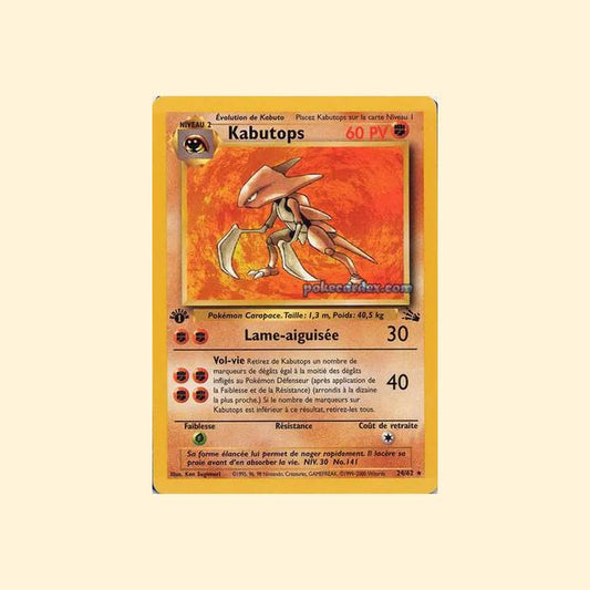 Carte Pokémon Kabutops 024/62 - Fossile - Français