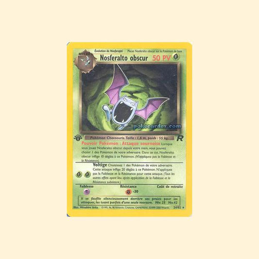 Carte Pokémon Nosferalto obscur 024/82 - Team Rocket - Français