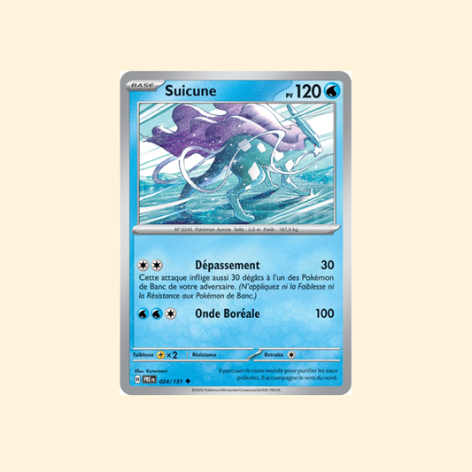 Carte Pokémon Suicune PRE 024/180 - Évolutions Prismatiques - Français