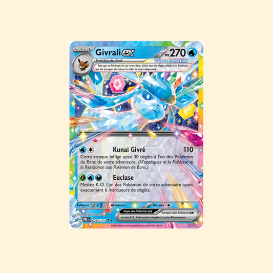 Carte Pokémon Givrali ex PRE 026/180 - Évolutions Prismatiques - Français