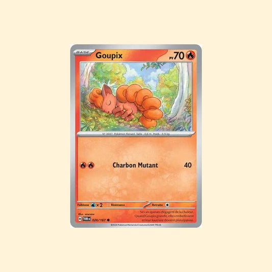Carte Pokémon Goupix 026/167 - Mascarade Crépusculaire - Français