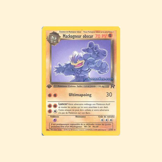 Carte Pokémon Mackogneur obscur 027/82 - Team Rocket - Français