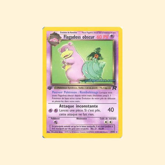 Carte Pokémon Flagadoss obscur 029/82 - Team Rocket - Français