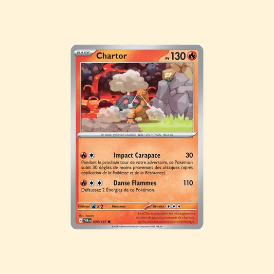 Carte Pokémon Chartor 030/167 - Mascarade Crépusculaire - Français