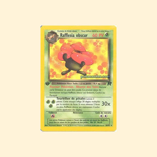 Carte Pokémon Rafflesia obscur 030/82 - Team Rocket - Français