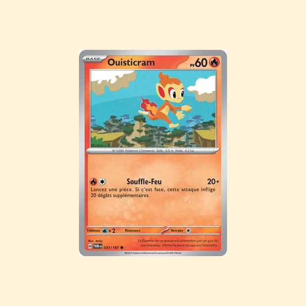 Carte Pokémon Ouisticram 031/167 - Mascarade Crépusculaire - Français