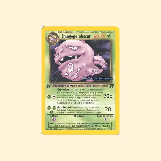 Carte Pokémon Smogogo obscur 031/82 - Team Rocket - Français
