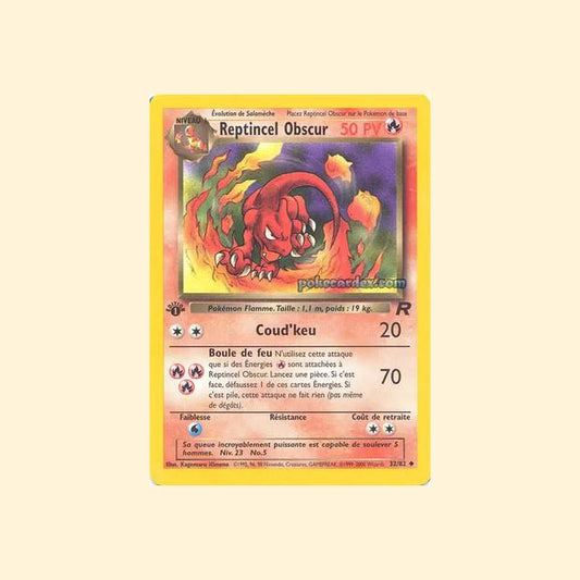 Carte Pokémon Reptincel obscur 032/82 - Team Rocket - Français