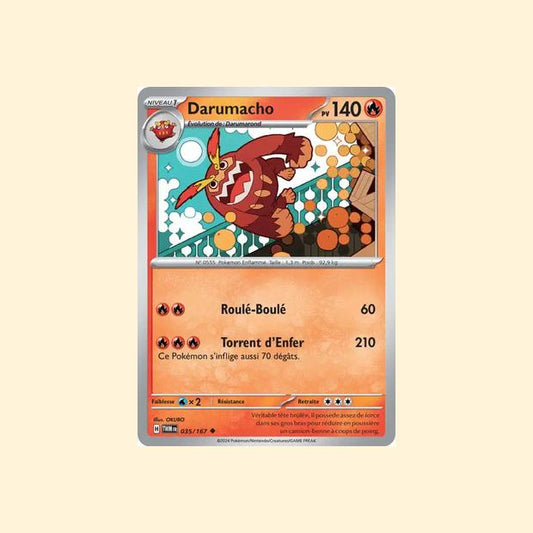 Carte Pokémon Darumacho 035/167 - Mascarade Crépusculaire - Français