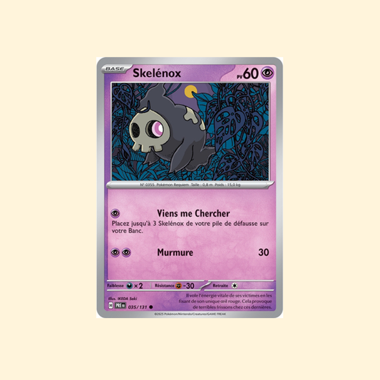Carte Pokémon Skelénox PRE 035/180 - Évolutions Prismatiques - Français