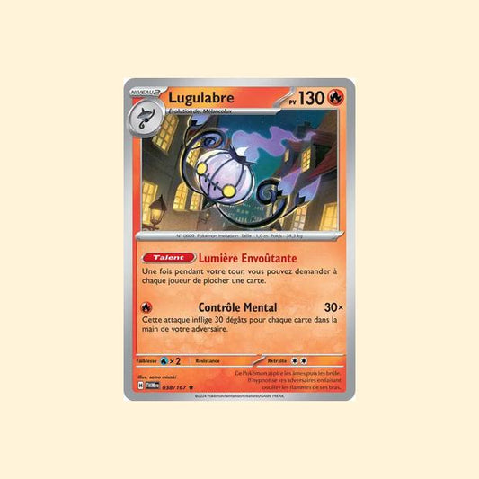 Carte Pokémon Lugulabre 038/167 - Mascarade Crépusculaire - Français