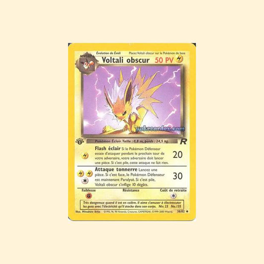 Carte Pokémon Voltali obscur 038/82 - Team Rocket - Français