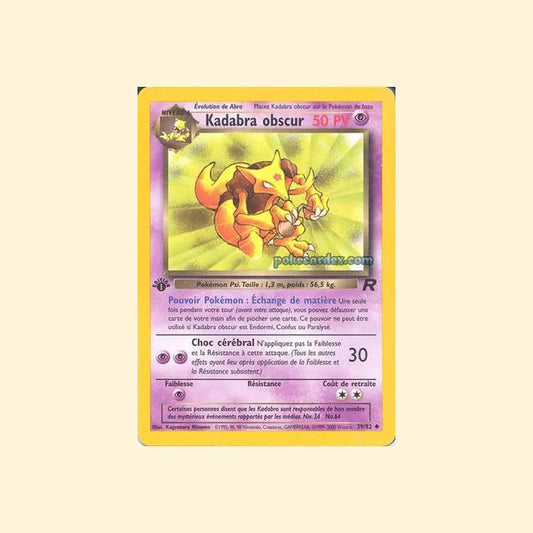Carte Pokémon Kadabra obscur 039/82 - Team Rocket - Français
