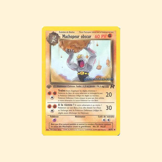 Carte Pokémon Machopeur obscur 040/82 - Team Rocket - Français