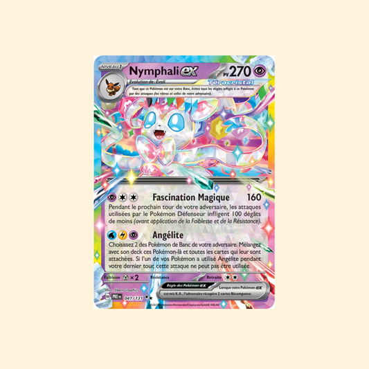 Carte Pokémon Nymphali ex PRE 041/180 - Évolutions Prismatiques - Français